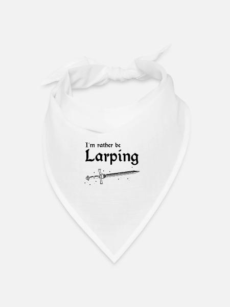 Larping für Fantasy-Rollenspiele und Schwertkämpfe - Bandana Dreieckstuch - Weiß
