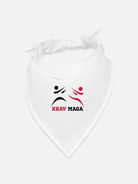 Krav Maga - Bandana Dreieckstuch - Weiß