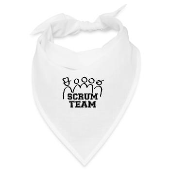 SCRUM TEAM - Bandana Dreieckstuch - Weiß - Vorne