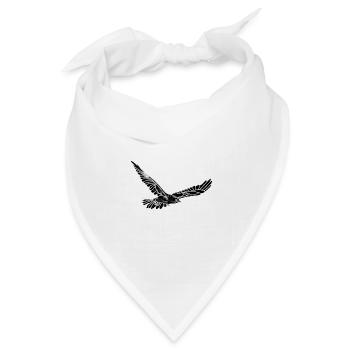 Hawk Black Marble - Bandana Dreieckstuch - Weiß - Vorne