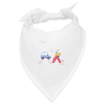 Pablo - Car service - Bandana Dreieckstuch - Weiß - Vorne