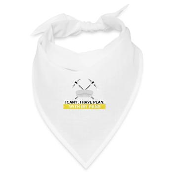 Goldwaschen Goldsucher Goldschüfer Design - Bandana Dreieckstuch - Weiß - Vorne