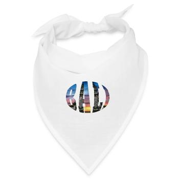 Bali - Indonesien - Bandana Dreieckstuch - Weiß - Vorne