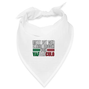 Italien Italiener Vaffanculo - Bandana Dreieckstuch - Weiß - Vorne