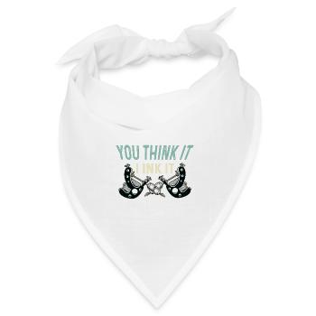 Ich tinte es Künstler oder Schöpfer Gift - Bandana Dreieckstuch - Weiß - Vorne