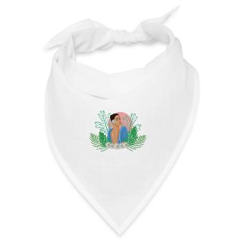 Philippinen Filipina Stolz Blumen Pinay I Geschenk - Bandana Dreieckstuch - Weiß - Vorne