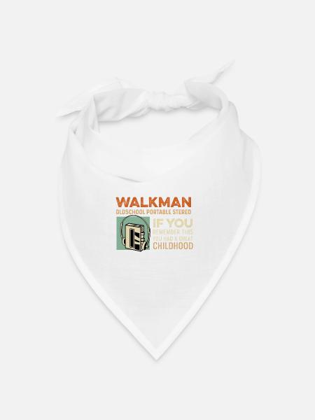 Tolle Kindheit Musiker Geschenk - Bandana Dreieckstuch - Weiß