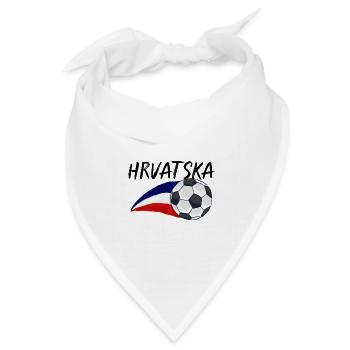 Kroaten Kroate Kroatin Hrvatska Kroatien - Bandana Dreieckstuch - Weiß - Vorne