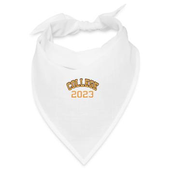College Freshman Class of 2023 Campus Life - Bandana Dreieckstuch - Weiß - Vorne