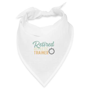 Pensionierter Sporttrainer Rentner Geschenk - Bandana Dreieckstuch - Weiß - Vorne