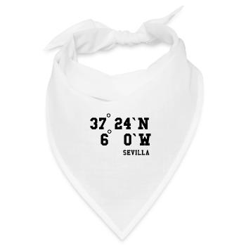 Sevilla Andalusien Spanien Urlaub Idee - Bandana Dreieckstuch - Weiß - Vorne