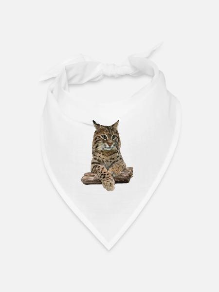 Luchs - Bandana Dreieckstuch - Weiß