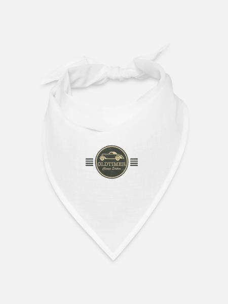 Oldtimer - Bandana Dreieckstuch - Weiß