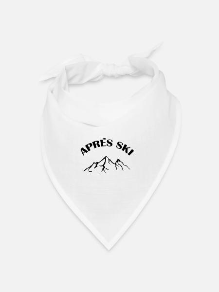 apres ski - Bandana Dreieckstuch - Weiß
