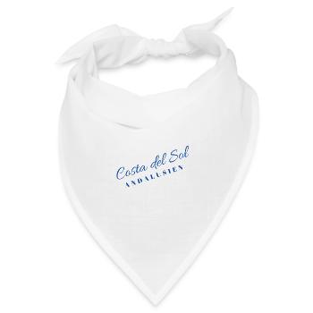 Costa del sol Andalusien - Bandana Dreieckstuch - Weiß - Vorne