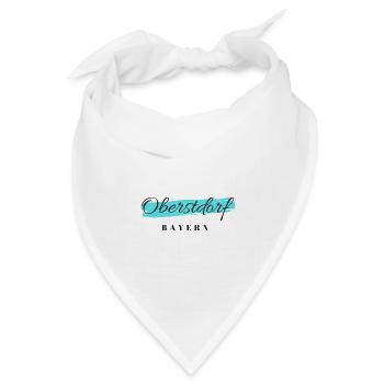 Oberstorf Bayern - Bandana Dreieckstuch - Weiß - Vorne