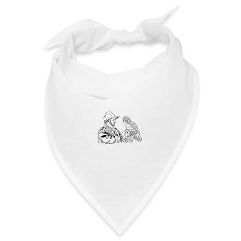 Zookeeper Retro Zoologe Geschenk - Bandana Dreieckstuch - Weiß - Vorne
