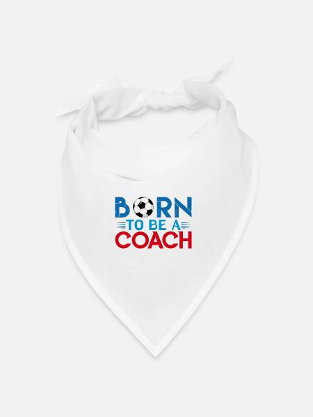 Fußballtrainer | Fußballtrainer-Geschenk Das Beste - Bandana Dreieckstuch - Weiß
