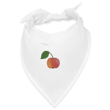 Apfel - Bandana Dreieckstuch - Weiß - Vorne