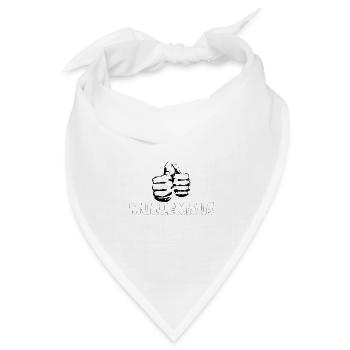 Kosename Mullemaus Geschenkidee - Bandana Dreieckstuch - Weiß - Vorne