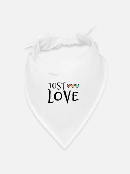 EINFACH LIEBEN. GERADE VERHEIRATET. ES LEBE DIE MARYS. JUNGGESELLINNENABSCHIED - Bandana Dreieckstuch - Weiß