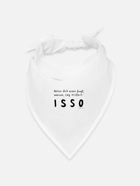 isso - Bandana Dreieckstuch - Weiß