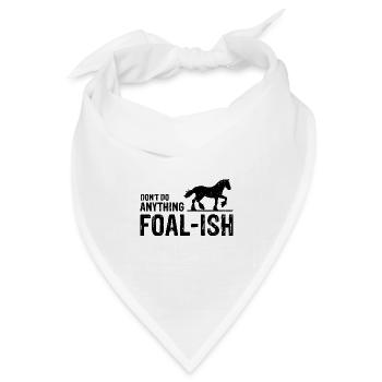 Cydesdale Reiter und Zugpferd Designs - Bandana Dreieckstuch - Weiß - Vorne