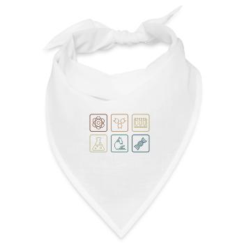 Chemielehrer Mikrobiologe Gift - Bandana Dreieckstuch - Weiß - Vorne
