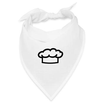 Küchenchef - Bandana Dreieckstuch - Weiß - Vorne