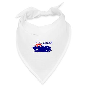 Australien Australia - Bandana Dreieckstuch - Weiß - Vorne