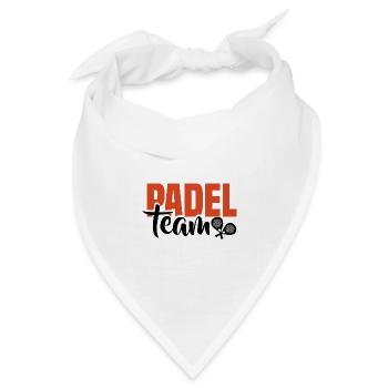 Padel Tennis Paddel Padelball Padeln Padeltennis - Bandana Dreieckstuch - Weiß - Vorne