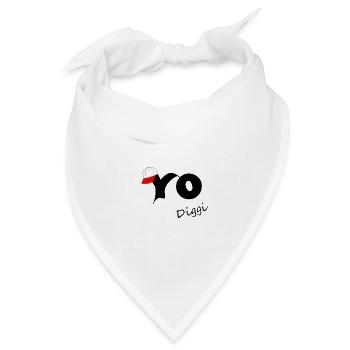 Yo Diggi - Bandana Dreieckstuch - Weiß - Vorne