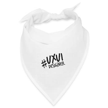 UX UI Designer | Designer. Programmierer - Bandana Dreieckstuch - Weiß - Vorne