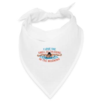 Geruch von Chlor Triathlet Gift - Bandana Dreieckstuch - Weiß - Vorne