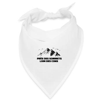 In der Nähe der Gipfel abseits der Nachteile - Bandana Dreieckstuch - Weiß - Vorne