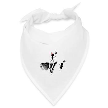 18. Geburtstag, 18 Jahre altes Geschenk, 18 Jahre alter Humor, 18 Jahre alt - Bandana Dreieckstuch - Weiß - Vorne