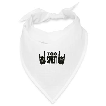 Zu Süß - Bandana Dreieckstuch - Weiß - Vorne