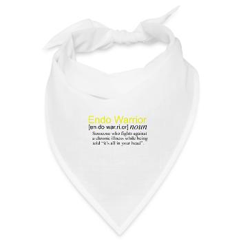 Definition Endo Warrior - Bandana Dreieckstuch - Weiß - Vorne
