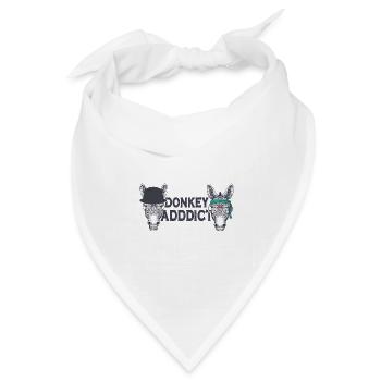 Esel Mama - Bandana Dreieckstuch - Weiß - Vorne