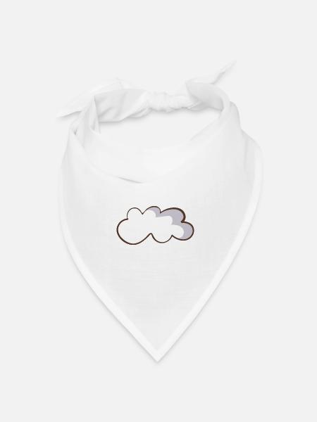 Wolke - Bandana Dreieckstuch - Weiß