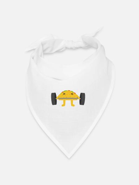 Taco - Bandana Dreieckstuch - Weiß