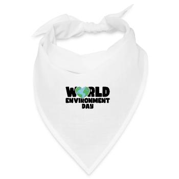 World environment day - Bandana Dreieckstuch - Weiß - Vorne