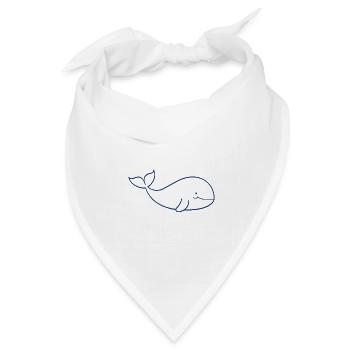 Baby-Wal - Bandana Dreieckstuch - Weiß - Vorne