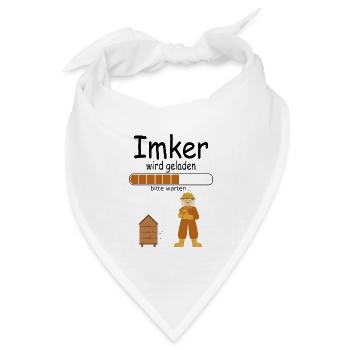 Angehende Imker werden Anfänger Ausbildung Baby - Bandana Dreieckstuch - Weiß - Vorne