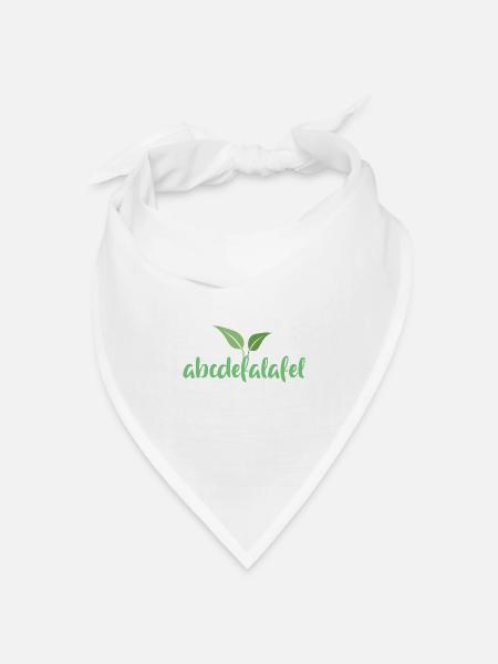 Vegan Veganer Tierschutz Vegetarier Vegetarisch - Bandana Dreieckstuch - Weiß