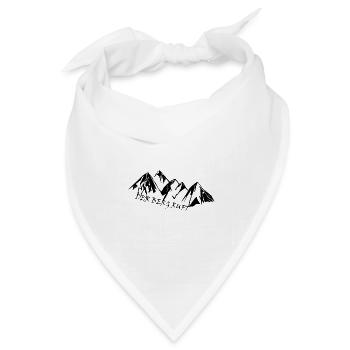 Der Berg ruft - Bandana Dreieckstuch - Weiß - Vorne
