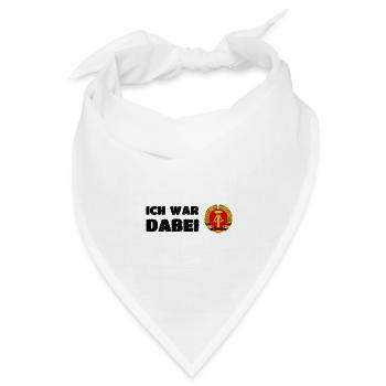 DDR Ich War Dabei - Bandana Dreieckstuch - Weiß - Vorne