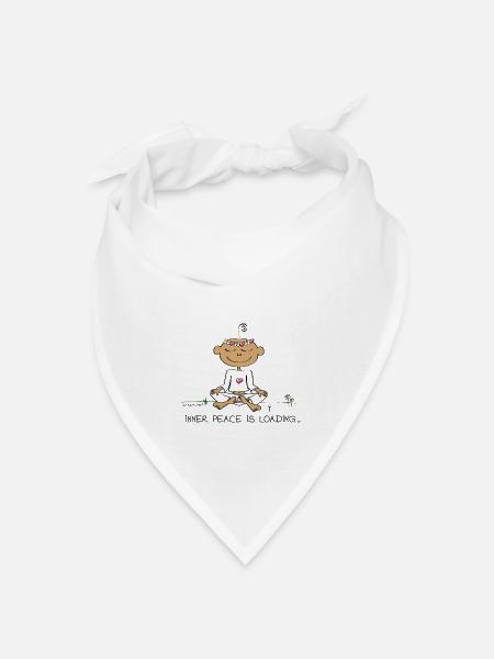 Inner Peace is Loading ... - Bandana Dreieckstuch - Weiß