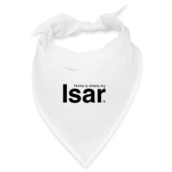 Home is where my Isar is - Bandana Dreieckstuch - Weiß - Vorne