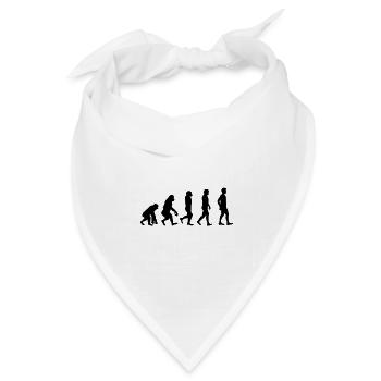 Evolution | Darwinism | Evolution Theory | Ape - Bandana Dreieckstuch - Weiß - Vorne